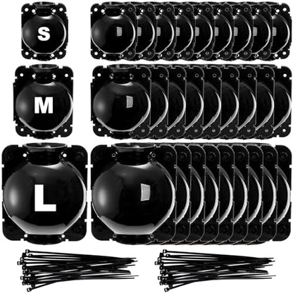 Elsjoy 30 Pack 3 Sizes Air Layering Propagation Kit with 120 Pcs Zip Ties