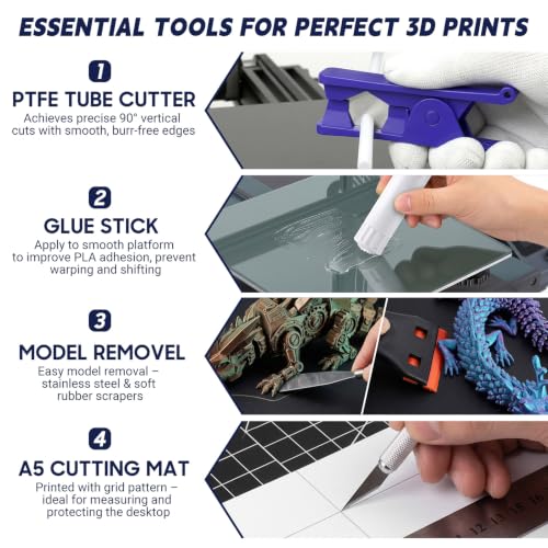 82 PCS 3D Printer Tool Kit, All-in-One Accessories for FDM/SLA Printers