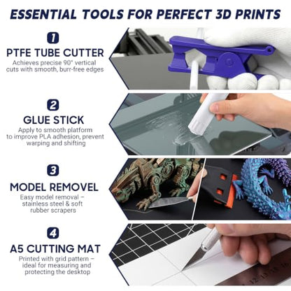 82 PCS 3D Printer Tool Kit, All-in-One Accessories for FDM/SLA Printers