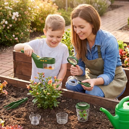 Kids Bug Catcher Microscope STEM Exploration Toy for Ages 3+ - color: Green