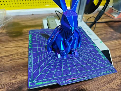 JUUPINE 2025 New Upgraded GECO Plate for Bambu Lab A1 Mini 3D Printer,PLA Cold Plate (No Heating) 184X184mm Magnetic Spring Steel 0℃ Printing Hot Bed No Glue Required. - size: 184x184mm (for A1 Mini)