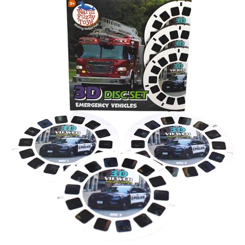WARM FUZZY Viewfinder Reels Emergency Vehicles | 3 Reels - color: Emergency Vehicles