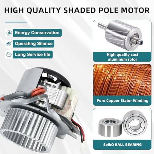 Criditpid HC21ZE126A J238-112-11203 Furnace Draft Inducer Motor Kit for Carrier Bryant Payne Furnace. - size: HC21ZE126A
