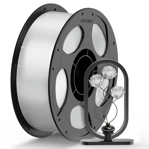 ANYCUBIC PETG Filament 1.75mm, 1KG Reusable Spool, Clear - color: 1kg Petg Clear