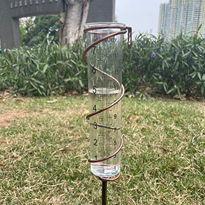 7" Capacity Rain Gauge Replacement Tube Glass for Outdoor Garden Yard Home, Lip Design, Best Rated, Easy to Read (1 Pcs) - size: 1Pcs Rain Gauge Replacement Tubes