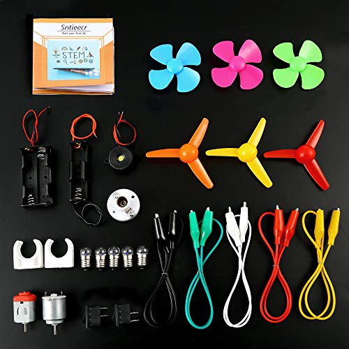 Sntieecr Electric Circuit Motor Kit and Fruit Battery Experiment Kit