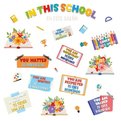 LHIUEM Positive Self-Affirmations Wall Sticker in This School Wall Decal - color: You Are