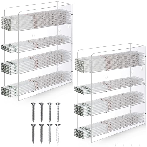 Geelin 2 Pcs Acrylic Pipette Rack, 15 x 11.8 x 4 Inch, Clear - size: 15 x 11.8 x 4 Inch