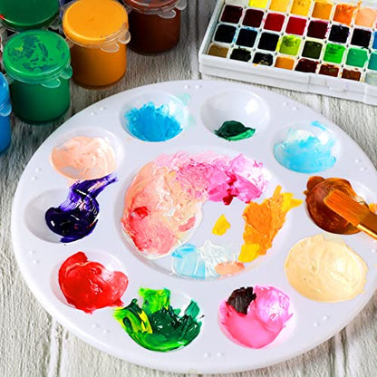 FANDAMEI 20PCS Paint Palette, Paint Tray Palette, Round Paint Trays