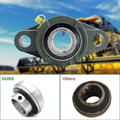 DEEPDREAM UCFL205-16 Pillow Block Bearing - Pack of 4 Flange Mounted Pillow Block Bearings 1 inch Bore Chrome Steel Bearings, Self Alignment Pillow Block Bearing - size: UCFL205-16-4pcs