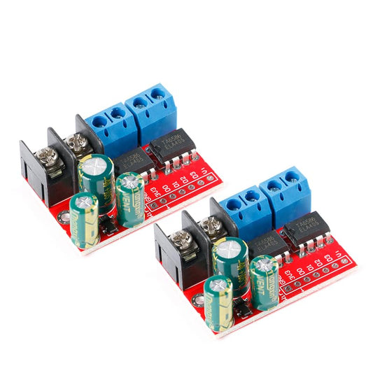 2Pcs 5A Dual DC Motor Drive Controller Module Stepper Motor Double H Bridge PWM Speed Control Relay Light Bar Remote Control 3V-14V ZK-5AD