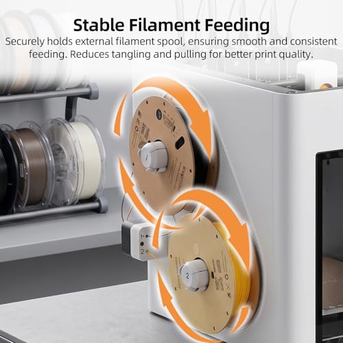 FYSETC Replacement Filament Holder for Snapmaker U1 3D Printing: Original Parts Spool with 4 Label Stickers Holder, Direct Feed, Easy Installation for 3D Printer Accessory