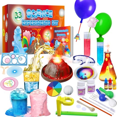 UNGLINGA 33 Experiments Science Kit for Kids - style: science kit with 33 experiments