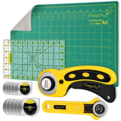 Magicfly Rotary Cutter Set, 45mm and 28mm