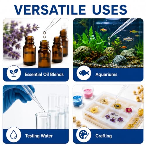 Vakly Sterile Transfer Pipettes 3 mL Individually Wrapped Disposable (25)
