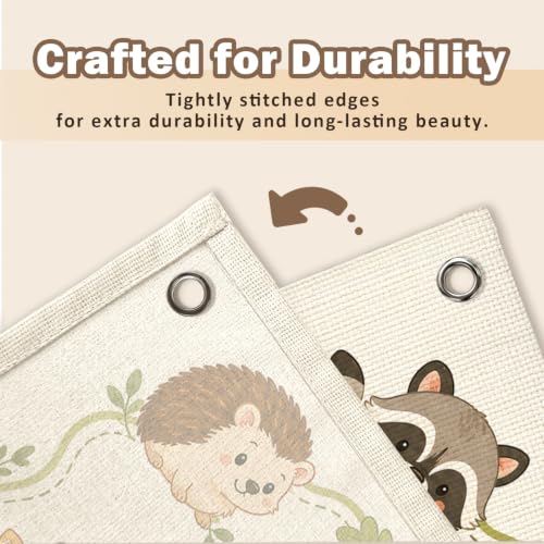 Woodland Classroom Golden Rule Decor Canvas Wall Hanging Banner, - color: 03-Classroom Golden Rule - Woodland Theme