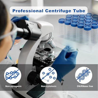 50ml Centrifuge Tubes, 16000 RCF, Plug Seal Caps, Racked, 25Pcs - size: 50ml-Plug Seal Cap