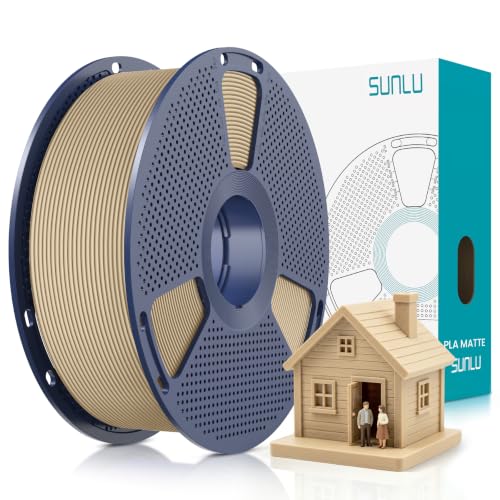 SUNLU 1KG PLA Matte 3D Printer Filament 1.75mm, Matte Oak - color: Oak, size: 1KG
