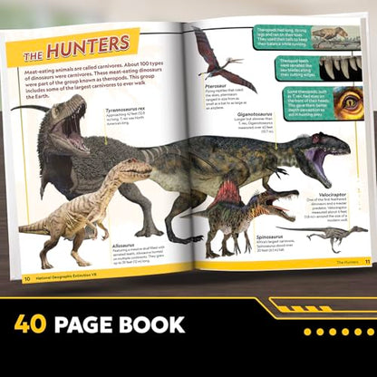 National Geographic Extinction-Dinosaur VR STEM Activity Kit for Kids 8-12