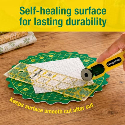 Omnigrid 360 Rotating Self-Healing Cutting Mat, 8 Inch - style: 8"