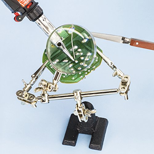 Modelcraft Helping Hands with Glass Magnifier