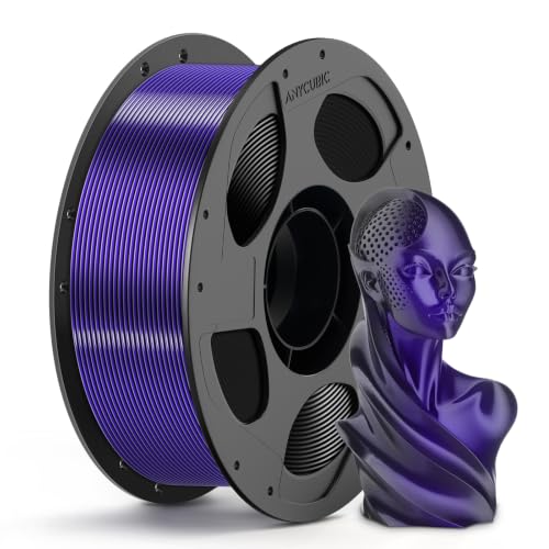 ANYCUBIC Silk Pla Filament Dual Color, 1KG, Black Purple - color: Dual Silk Black Purple