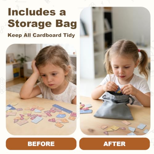 Magnetic Fraction Book, Montessori Fraction Math Manipulatives for Kids - size: 8.8 × 21.9 in