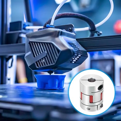 MECCANIXITY Aluminum Shaft Coupling 9mm to 13mm Flexible Spider Coupling L50mm x D40mm Coupler Jaw Spider Shaft Joint Connector for 3D Printers DIY Encoder CNC Router Milling Machine - size: D40mm Fit 9mm to 13mm