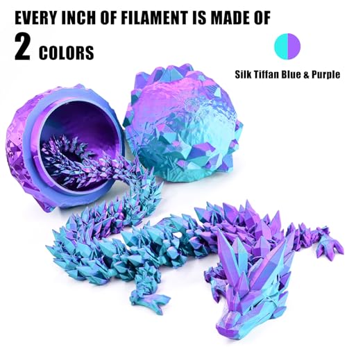 OVV3D PLA Filament 1.75mm, 3D Printer Filament Silk PLA Dual Color Filament, Purple and Sky Blue PLA Filament, Color Change Every Inch Filament 3D Printer Filament +/-0.02mm, 1kg/2.2lb - color: Dual-color Sky Blue+ Purple