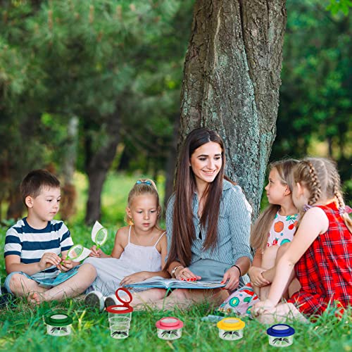 Jexine 50 Pcs Bug Catcher with Magnifying Lens, Insect Viewer for Kids