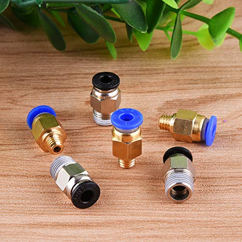 SIQUK 4 Pcs Teflon Tube PTFE Tubing(1 Meter) for 3D Printer 1.75mm Filament