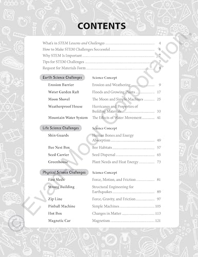 Evan-Moor Stem Lessons and Challenges, Grade 2 Homeschooling & Classroom Resource Workbook, Life, Earth and Physical Science Problem Solving, Peer Collaboration, Real-World, Visual Literacy, Printable