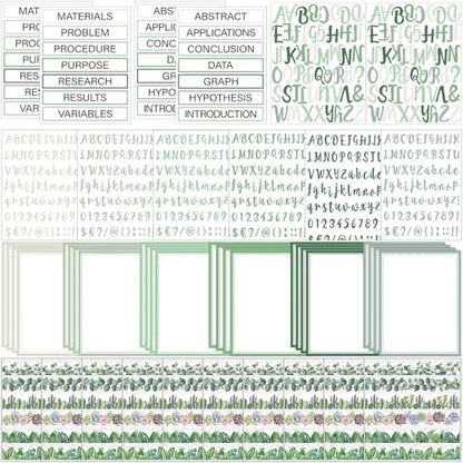 Dispowreath 96 Pcs Science Fair Board Supplies,Plant Style - style: Plant Style