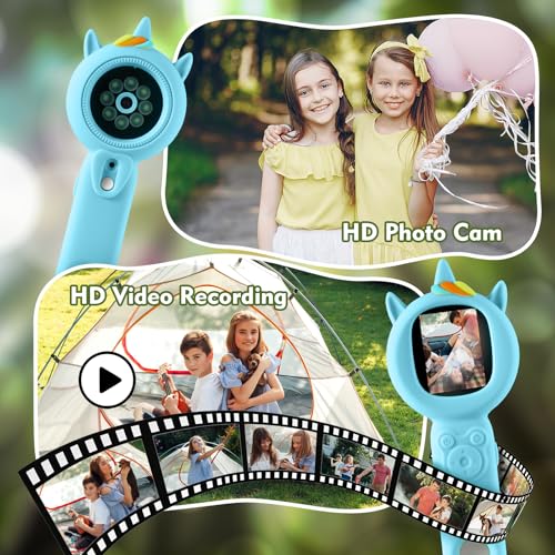 Kids Microscope, 500X Handheld Microscope for Kids, Blue - color: Blue