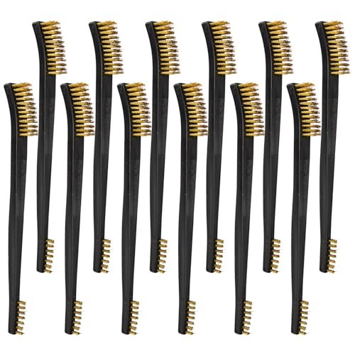 PINGMIC Gun Cleaning Brushes, Double-Ended Gun Brushes, 12 Brass - color: Brass
