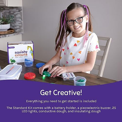 Squishy Circuits Standard Kit - Explore Electrical Circuits with Play Dough - STEM Science Kits for Ages 8-12 - Fun and Educational at Home, Classroom, Camp, and More! - style: Standard Kit
