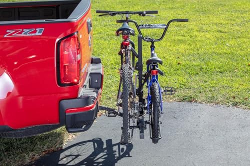 Rockland Foldable 2-Bike Rack, 80 lbs Capacity, Hitch Mount Bike Rack, Fits up to 2.5" Tire Width and 50" Wheelbase, Bike Carrier Rack for 1.25" and 2" Receiver for Cars SUVs Vans RVs - size: 2-Bike Rack+80LBS (50 Wheelbase)