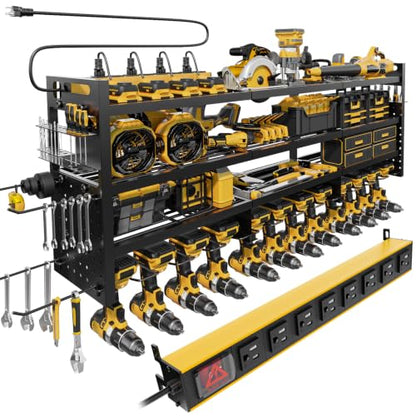 Large 49''Wide Power Tool Organizer Wall Mount, Charging Station - size: 49''Width (POWER STATION)