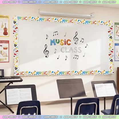 Containlol 118ft Bulletin Board Border Classroom Border, Music Style - style: Music Style