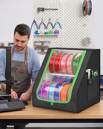 Bulado 3D Printer Filament Storage Box, 21-Spool 2-Tier Filament Holder