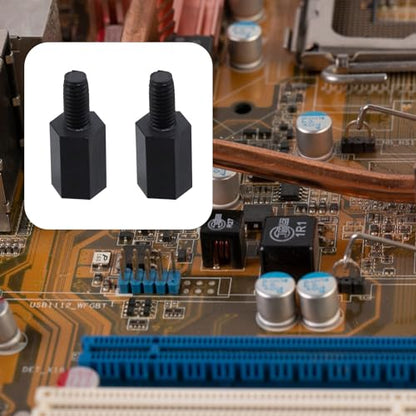 Antrader M3 8+6mm Nylon Male Female Thread Hex Nuts Spacer Standoff Screws
