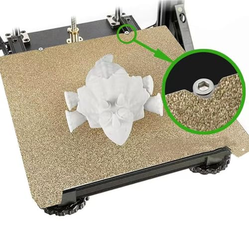 235X235MM Double Sided Textured PEI Sheet Heated Bed - color: Gold