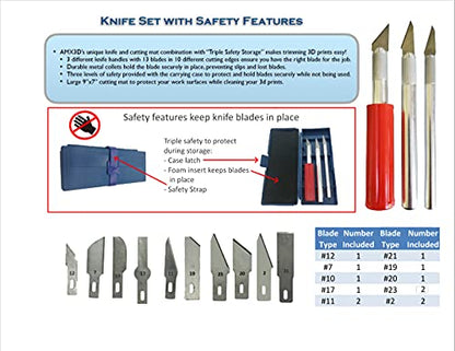 Economy 3D Printer Tool Kit - All The 3D Printing Tools & Accessories Needed to Remove, Clean & Finish 3D Prints for Adhesion Print Removal Print Clean-Up and 3D Printer Maintenance - size: Economy Grade 43pc