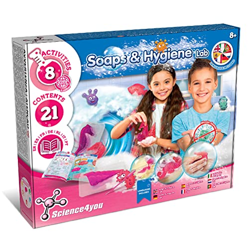 Science4you Soap Maker Kit for Kids - Make Your own Soaps and Bath Salts, Soap Moulds for Kids + Gift Bags Included, Crafts for 8+ Year Old Girls and Boys, Stem Toy, Gift for Girls and Boys Age 8-12+ - style: 2. Soap Making Kit