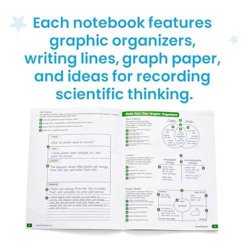 hand2mind Scientific Reasoning Notebook, Grades 3-5, Set of 10