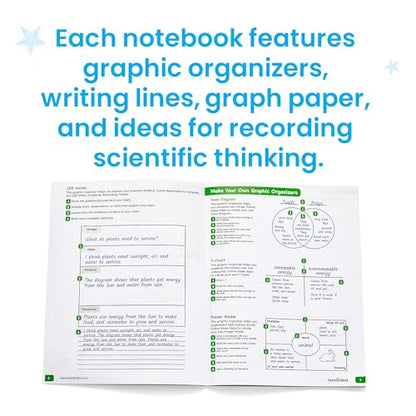 hand2mind Scientific Reasoning Notebook, Grades 3-5, Set of 10