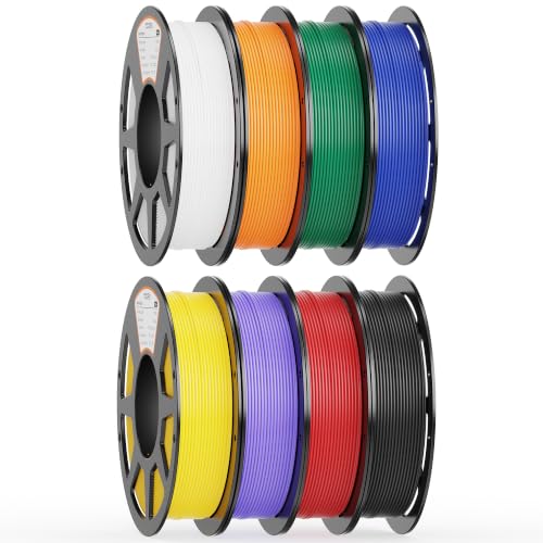 YOOPAI PLA+ Filament 1.75mm, 250g Starter Color Bundle, 8 Rolls - color: Pla Bundle-250gx8-112020025