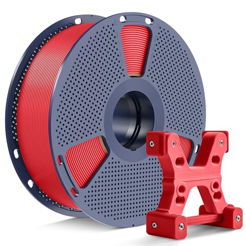 PETG Filament 1.75mm, Ultra Tough, Heat Optimized, Odorless, 1kg(2.2lbs) SUNLU PETG 3D Printer Filament, Dimensional Accuracy +/- 0.02mm, Red - color: 1kg - Red
