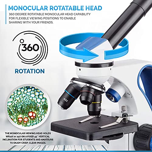 AmScope M162C-2L-PB10-WM "Awarded 2018 Best and Microscope Kit" - 1000X - style: Microscope Kit