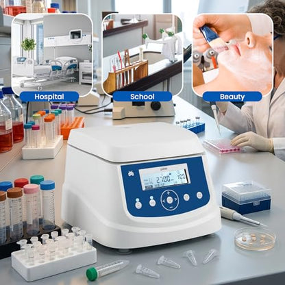 Mxmoonant Centrifuge Machine, 15ml Lab PRP Benchtop Centrifuges